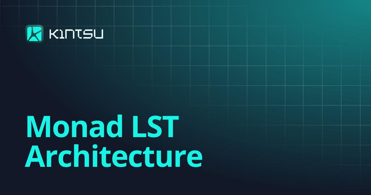 Monad LST Architecture | Kintsu - Liquid Staking on Monad